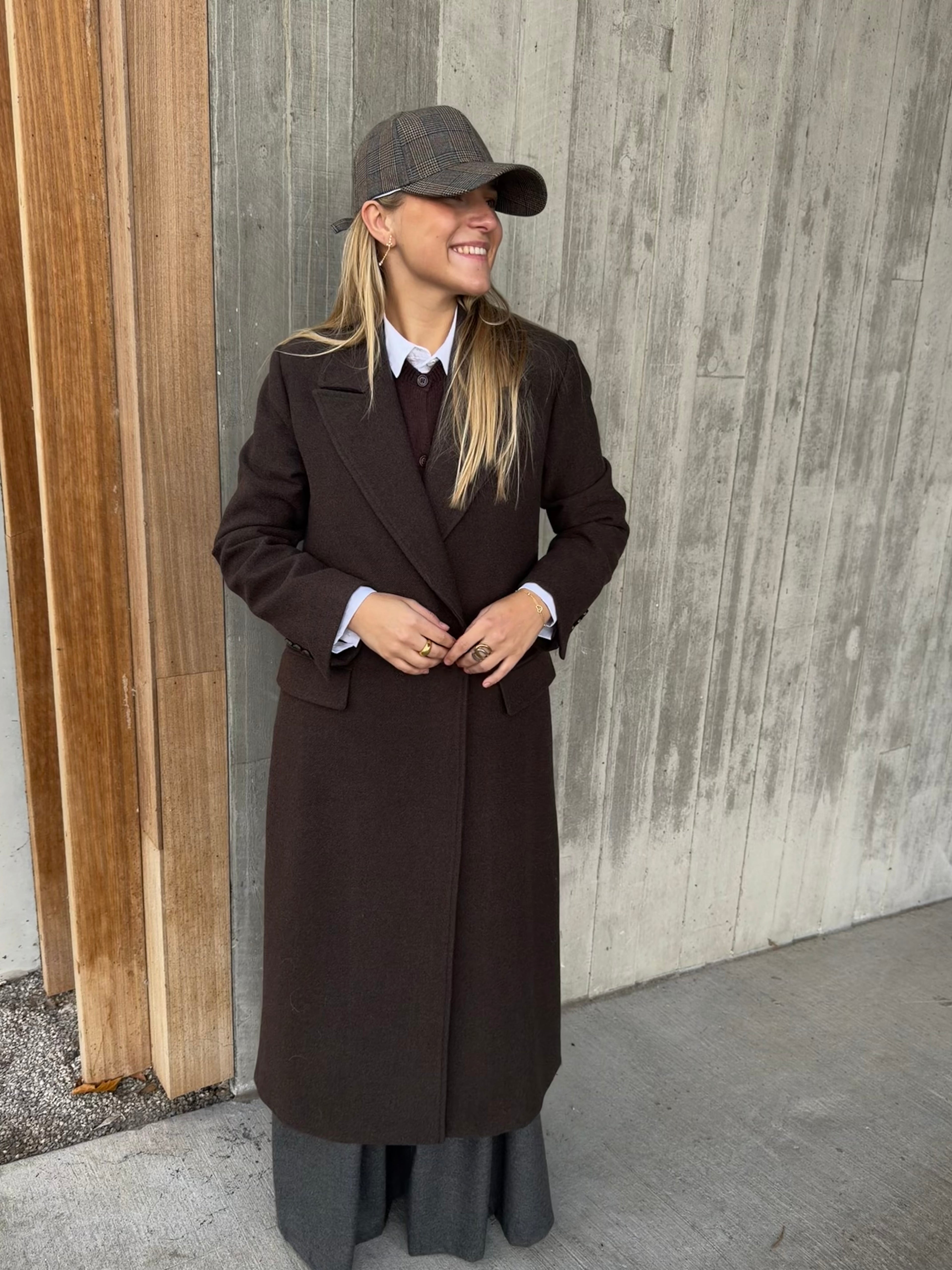 Alexandra Coat Chocolate