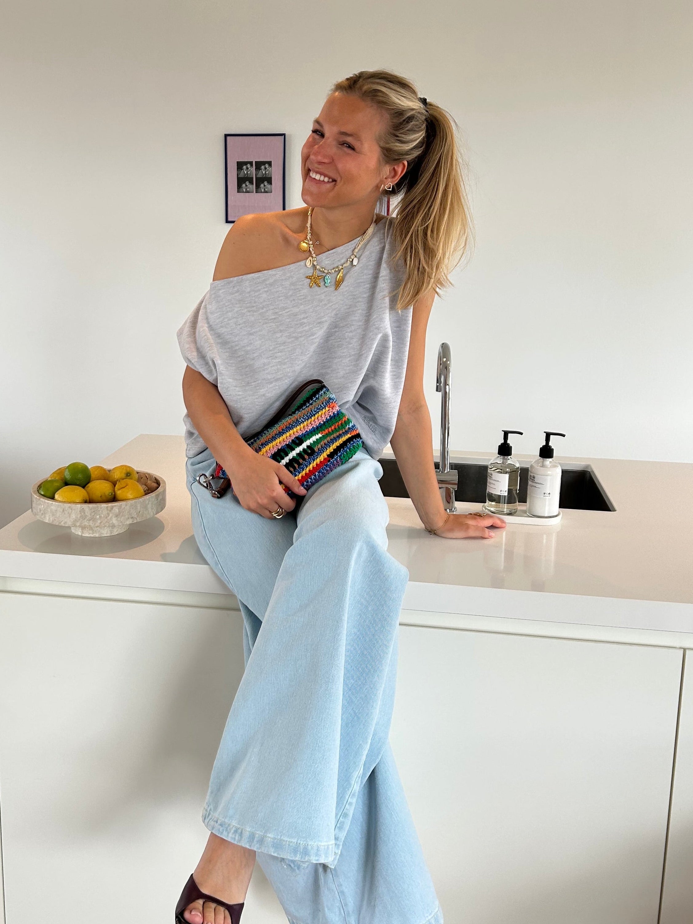 Madeleine Top Grey
