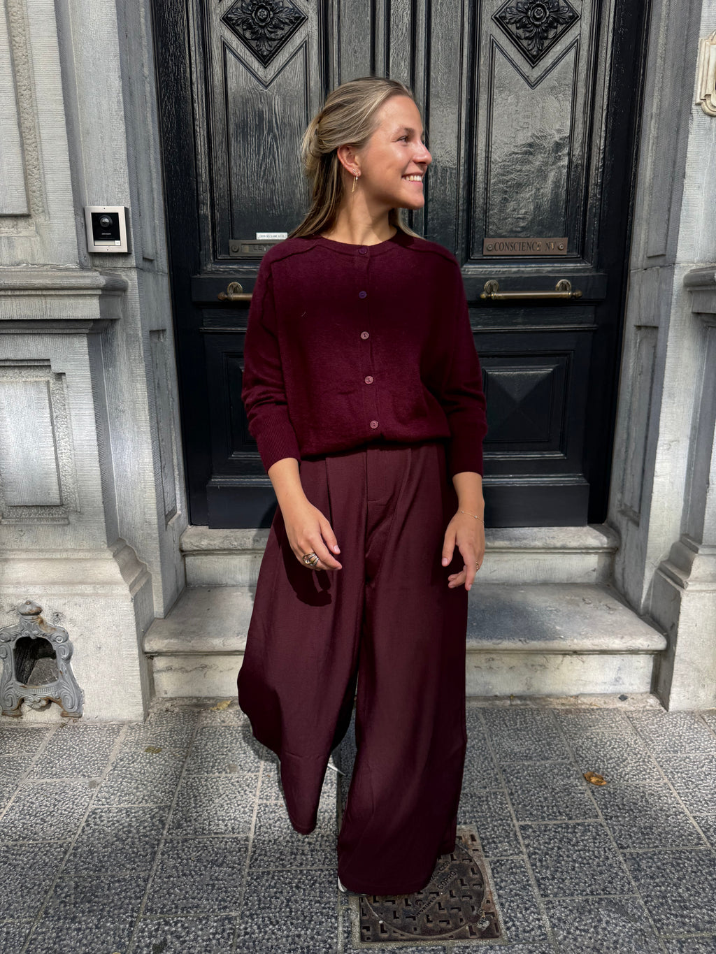 Romee Gilet Burgundy