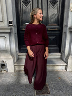 Romee Gilet Burgundy