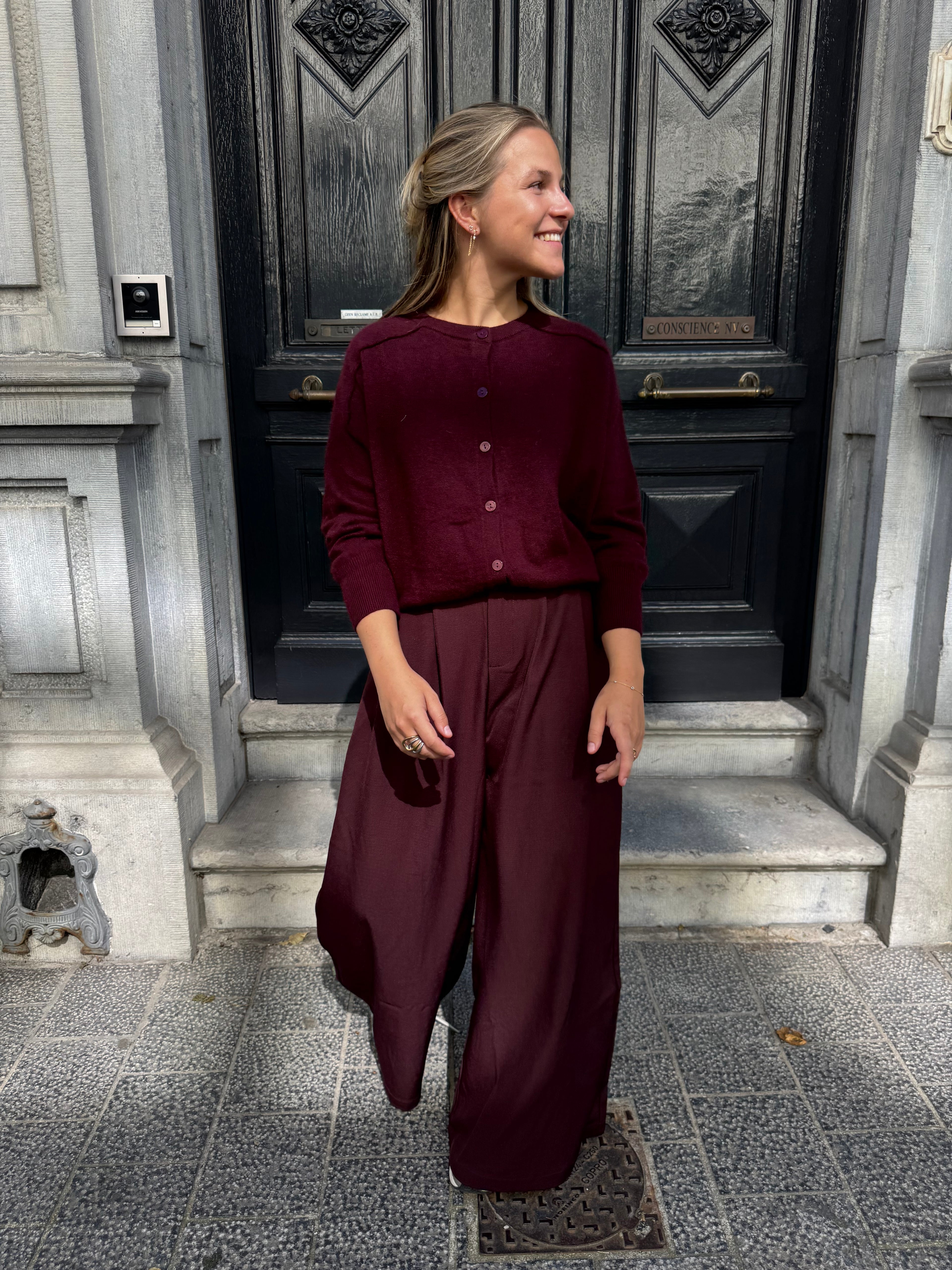 Romee Gilet Burgundy