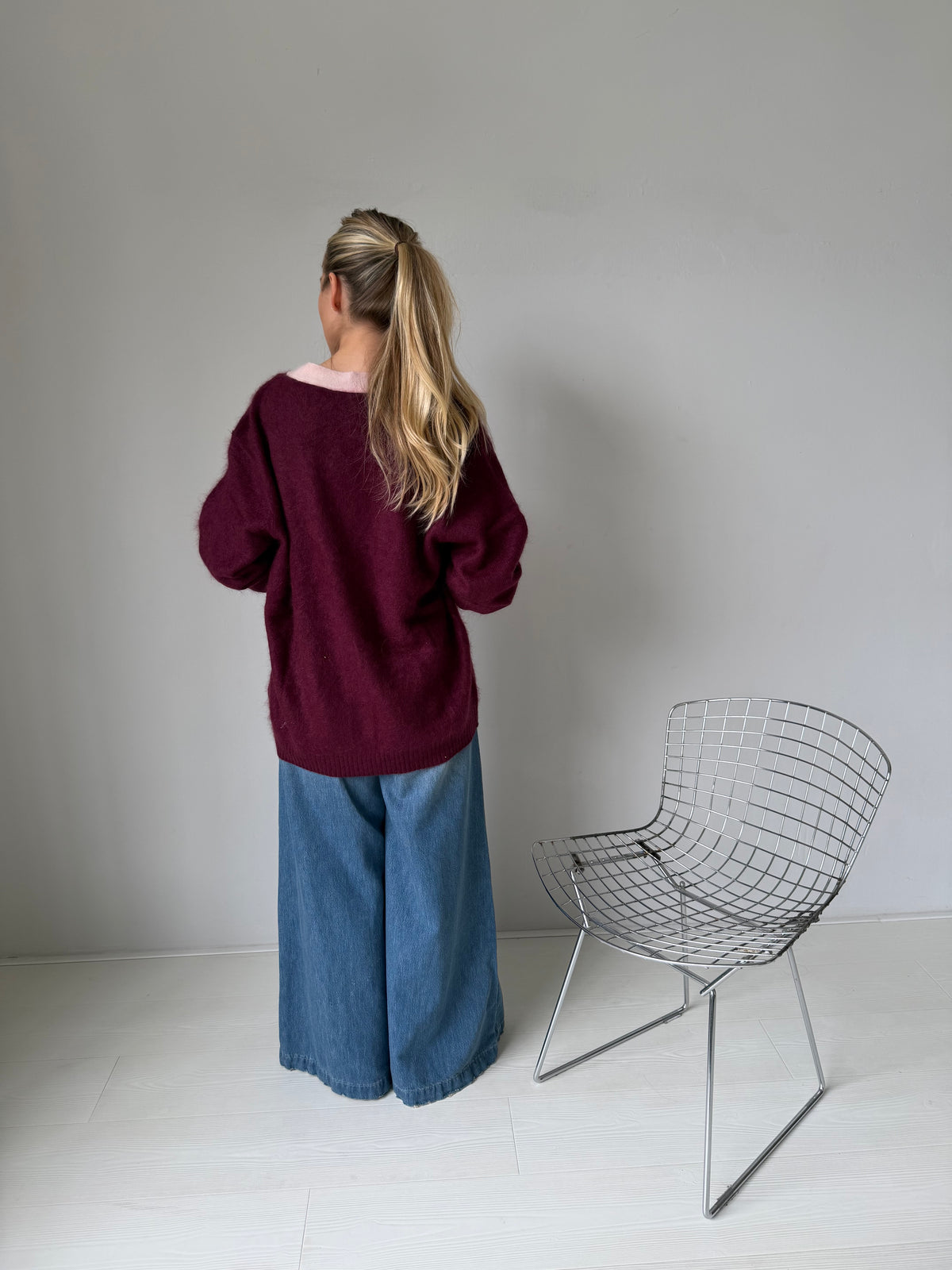 Nina Cardigan Burgundy