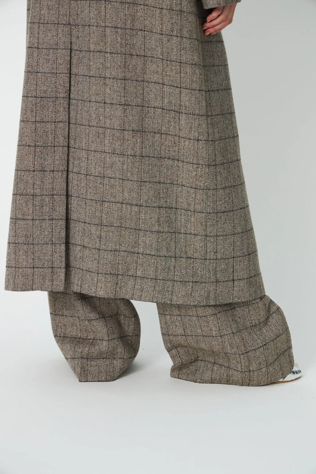 Oversized Coat - warm grey mélange
