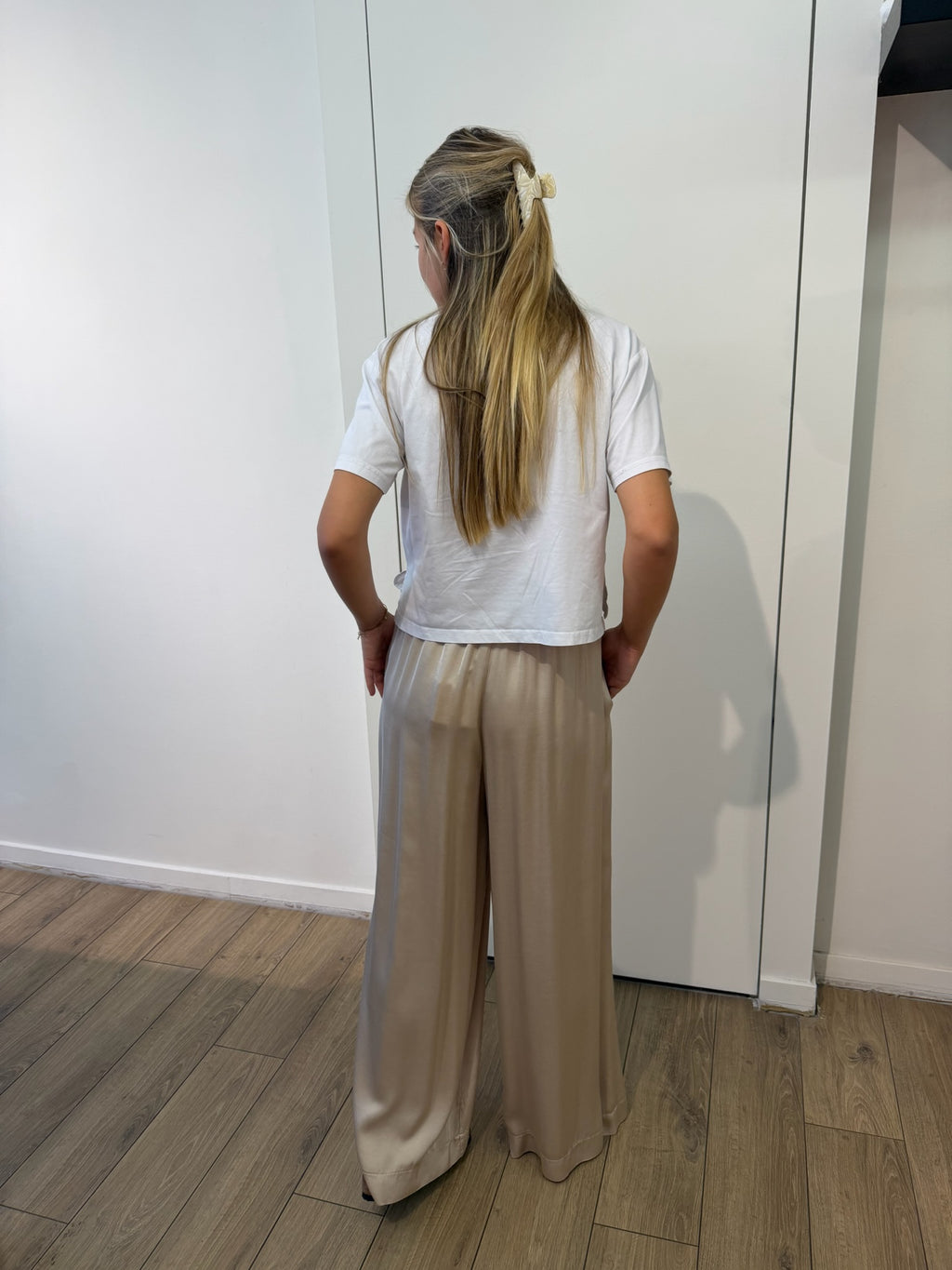 Satin Pants beige
