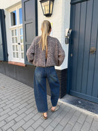 Brown Open Back Knit