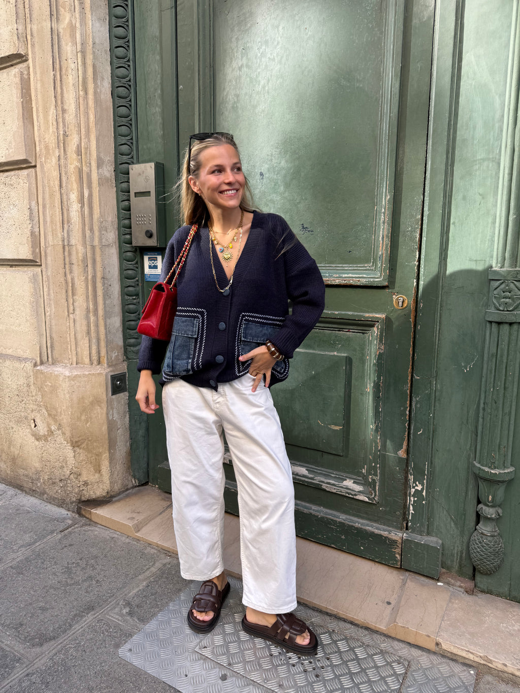 Cozette Cardigan Marine