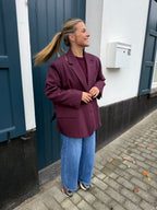 Eline Blazer Burgundy