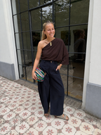 Suki One Shoulder Top Brown