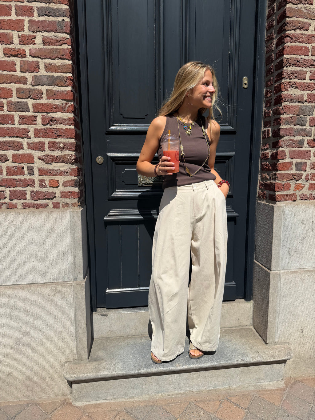 Colette Pants Ecru