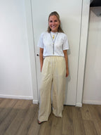Lexie Trousers Linnen Beige
