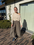 Carreaux Pants Khaki