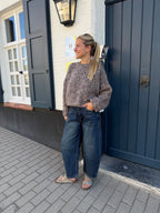 Brown Open Back Knit
