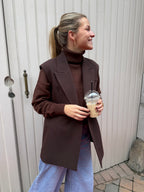 Sleeveless Blazer Chocolate