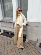 Eveline Wide Pants Beige