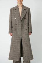 Oversized Coat - warm grey mélange