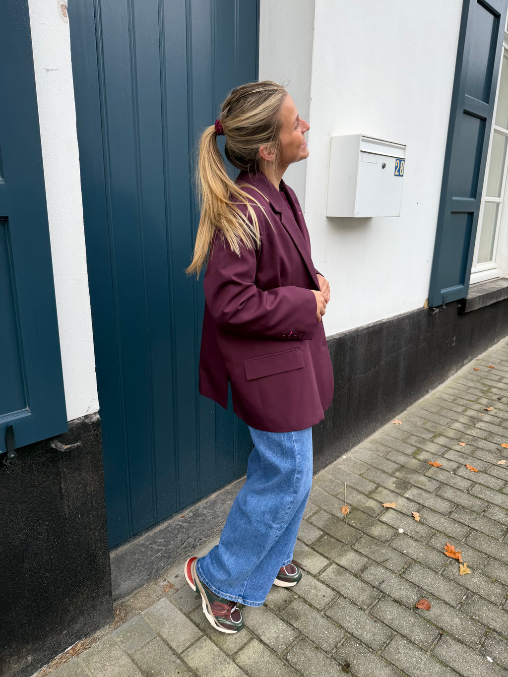 Eline Blazer Burgundy