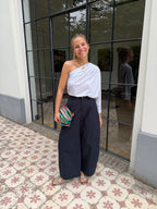 Suki One Shoulder Top Grey