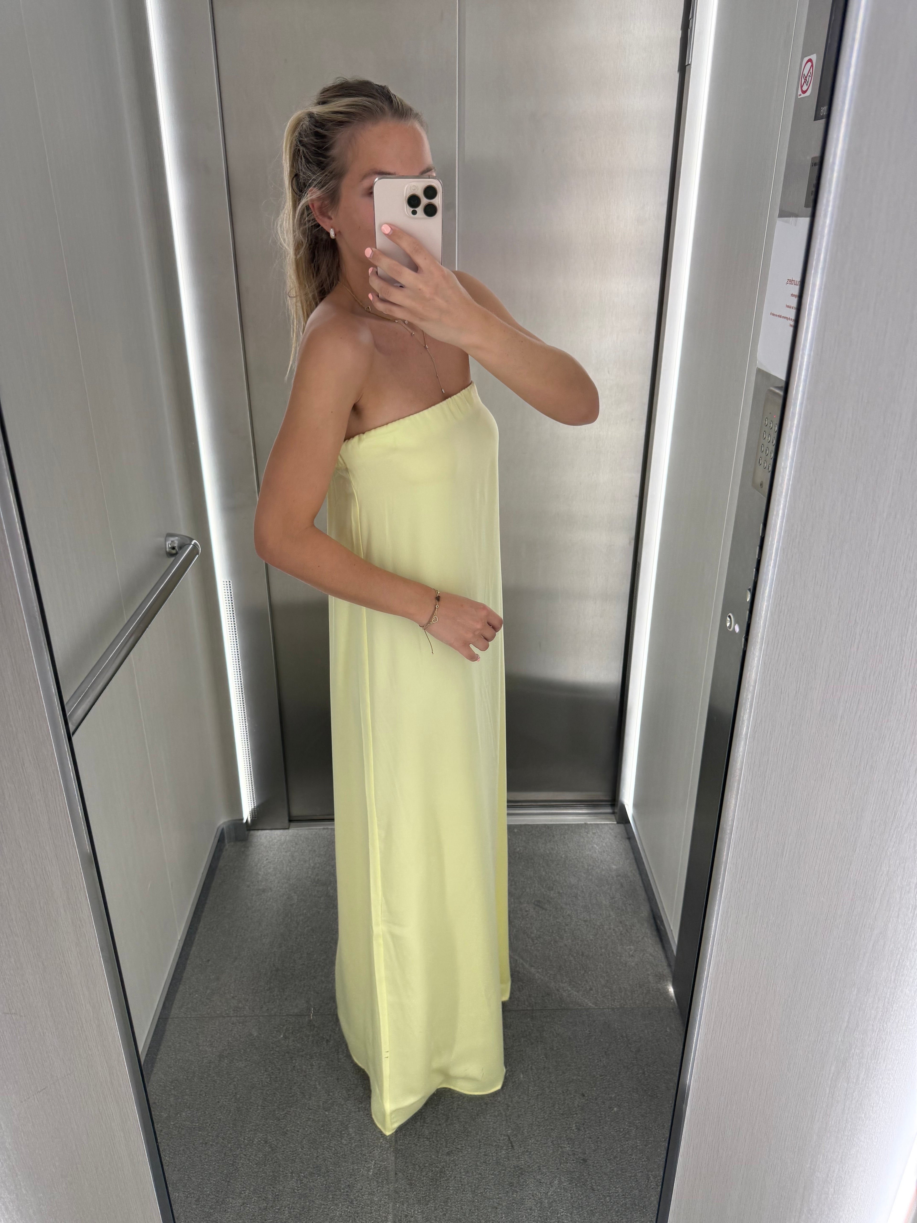 Anna Bustier Yellow
