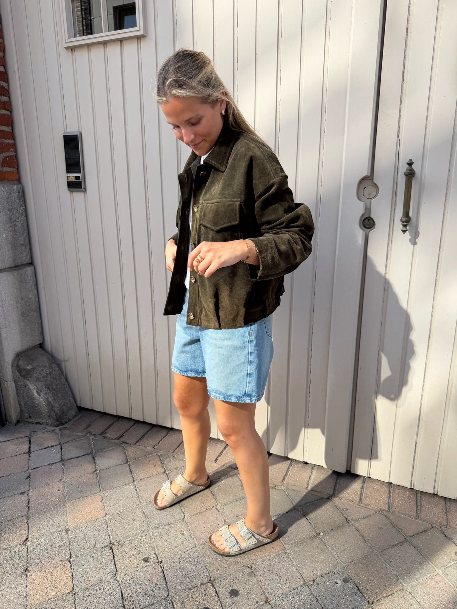 Suede Vest Khaki