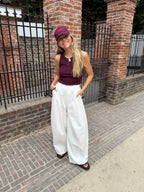 Loua Baggy Pants White