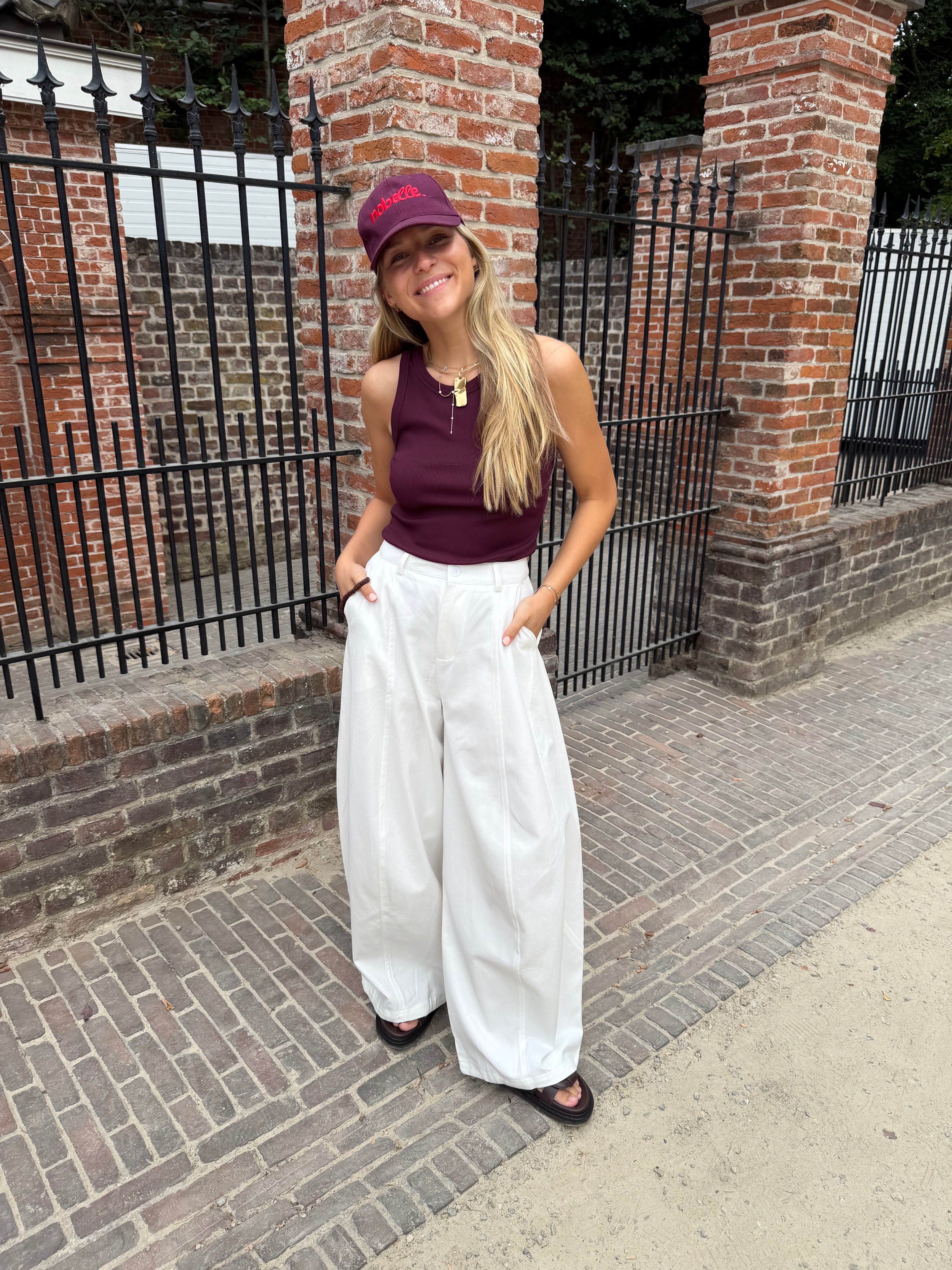 Loua Baggy Pants White