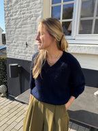 Anna V-Knit Marine