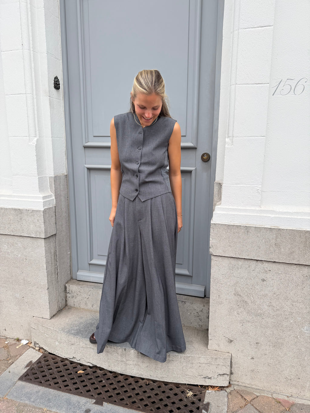 Alexandra Top Grey