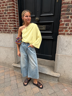 Suki One Shoulder Top Yellow