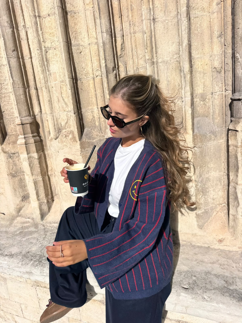Suzette Cardigan Marine