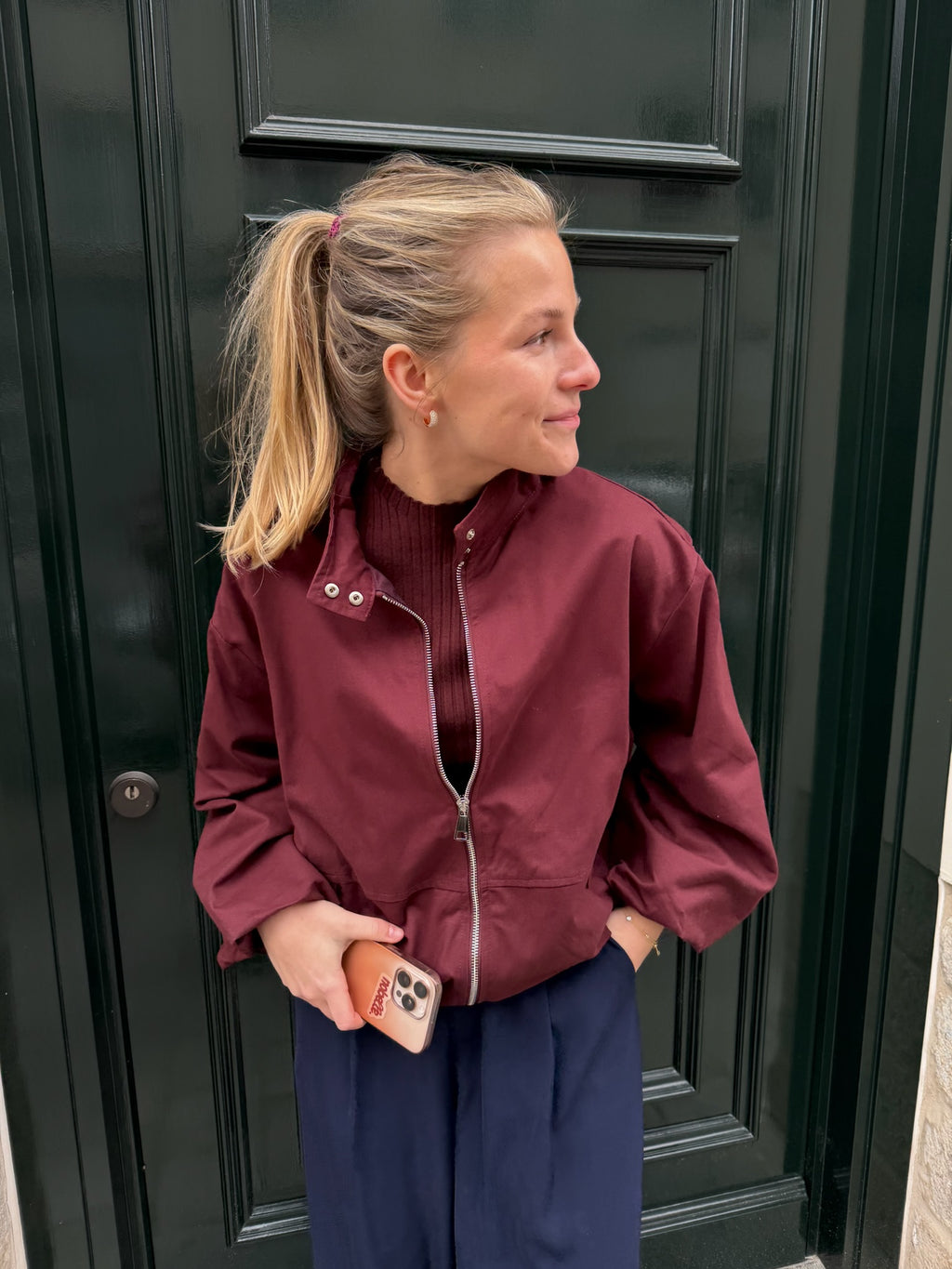 Leontine Vest Burgundy