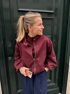 Leontine Vest Burgundy