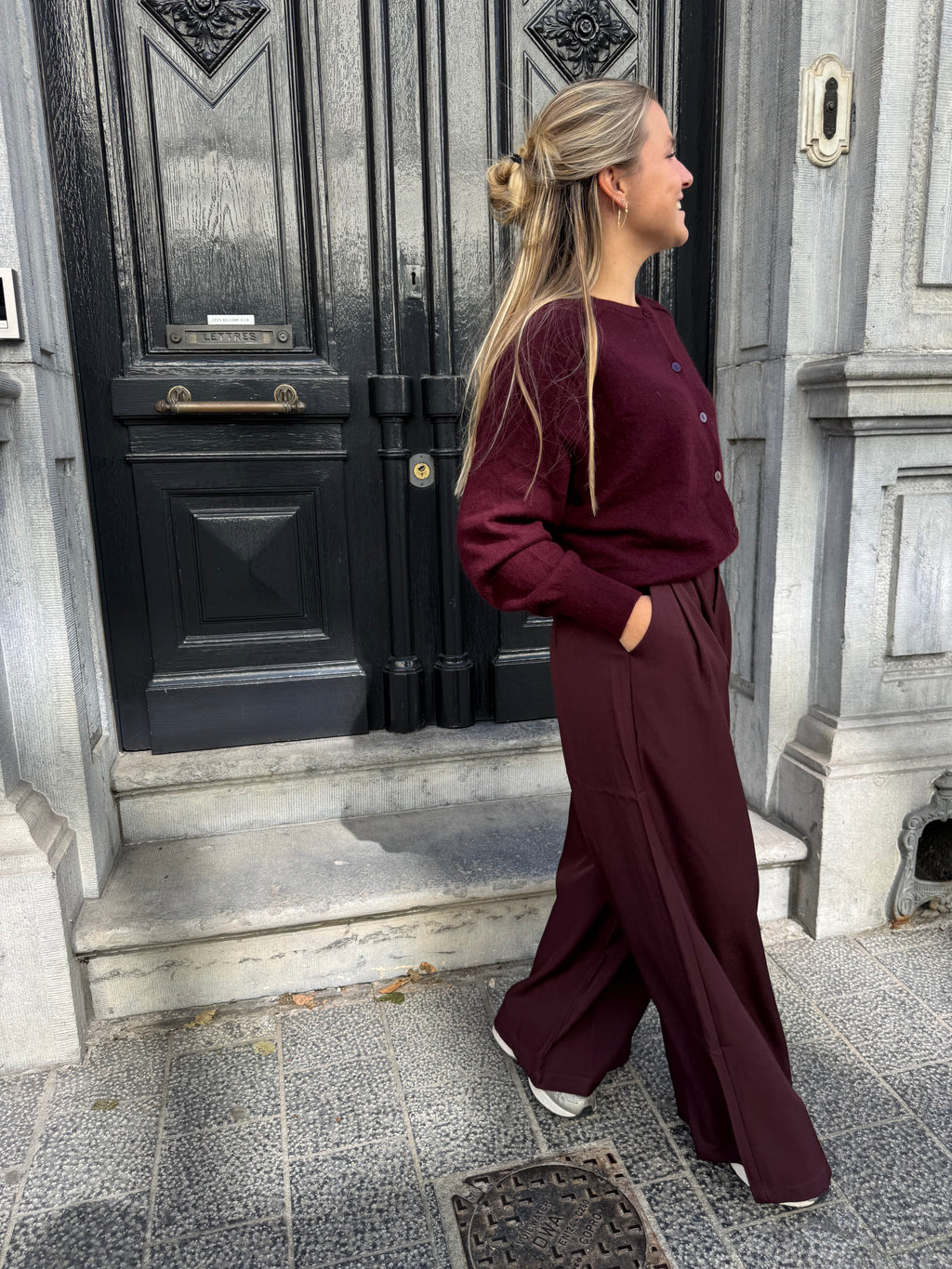 Olivia Pants Burgundy