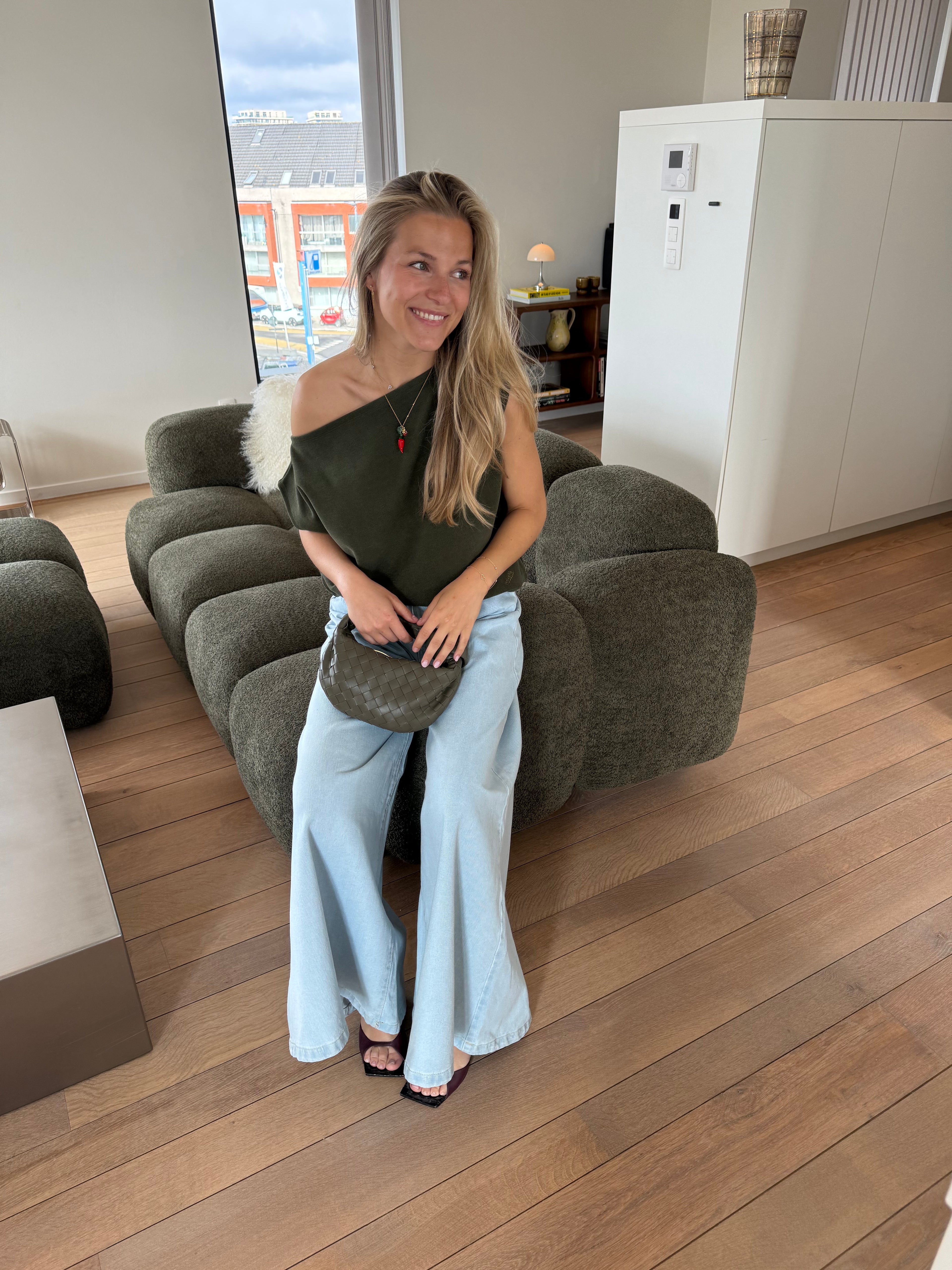 Madeleine Top Khaki