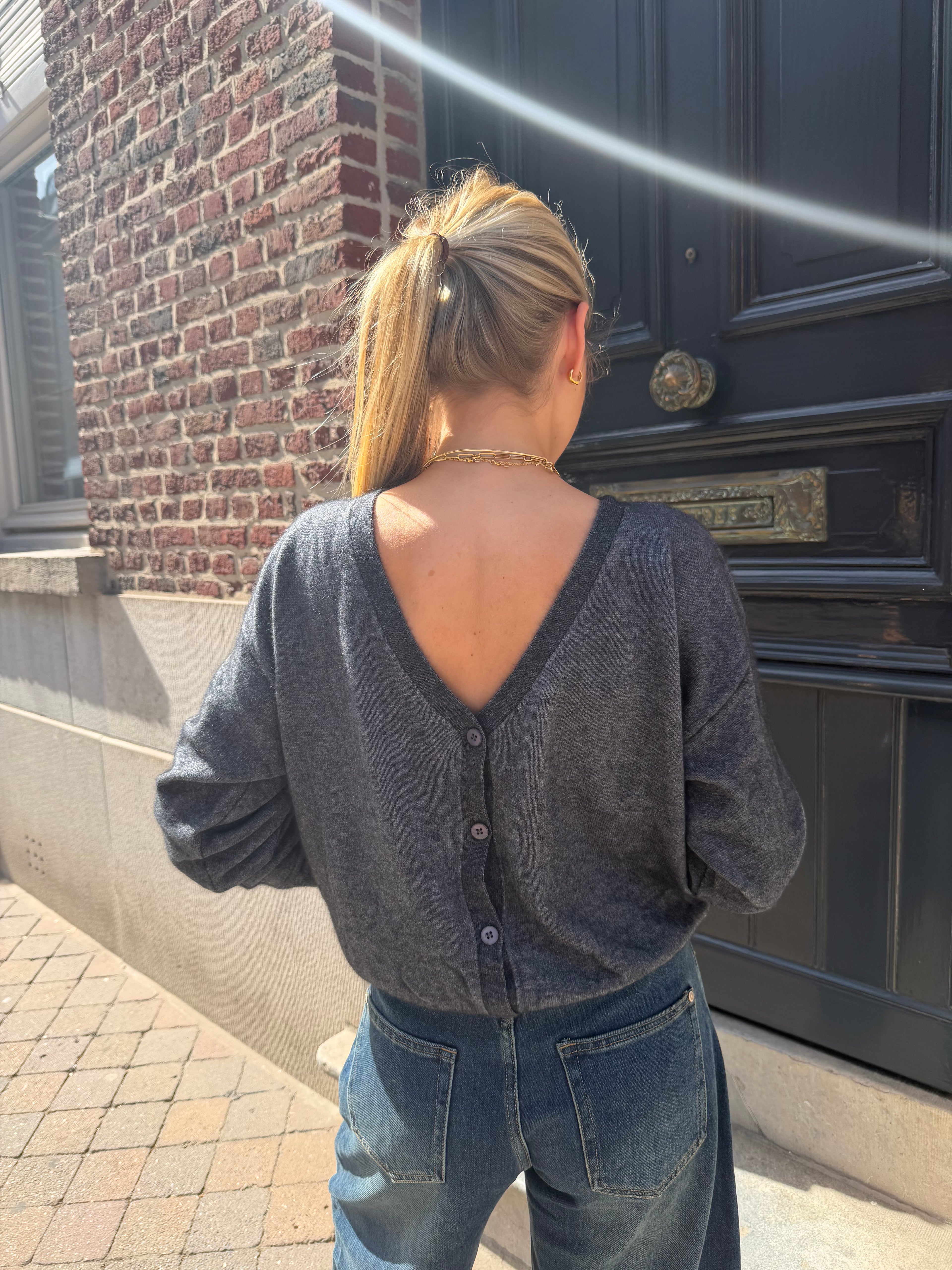 Reversible Gilet Dark Grey