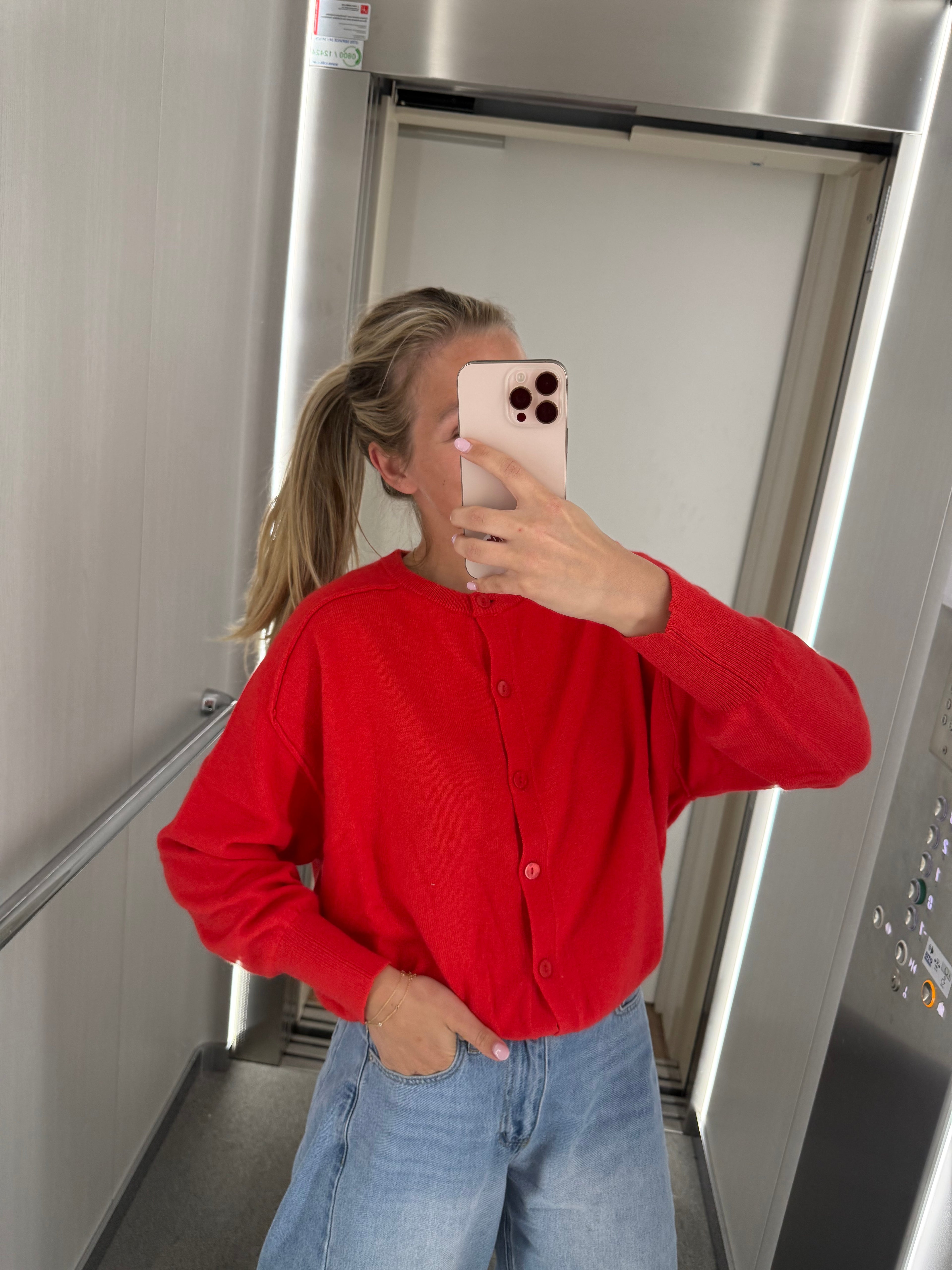 Jeanne Knit Red