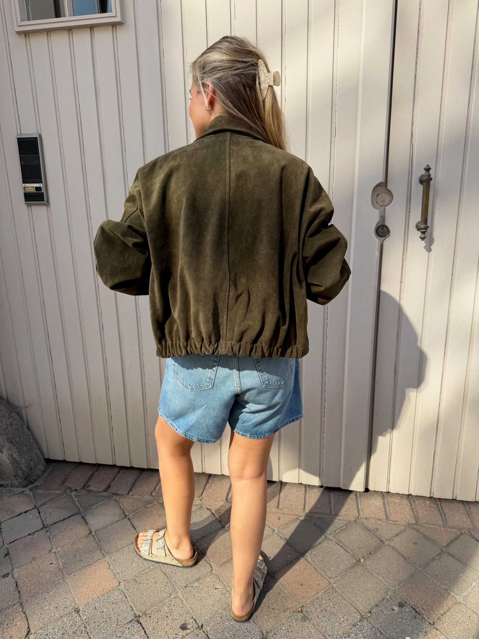 Suede Vest Khaki