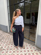 Suki One Shoulder Top Grey