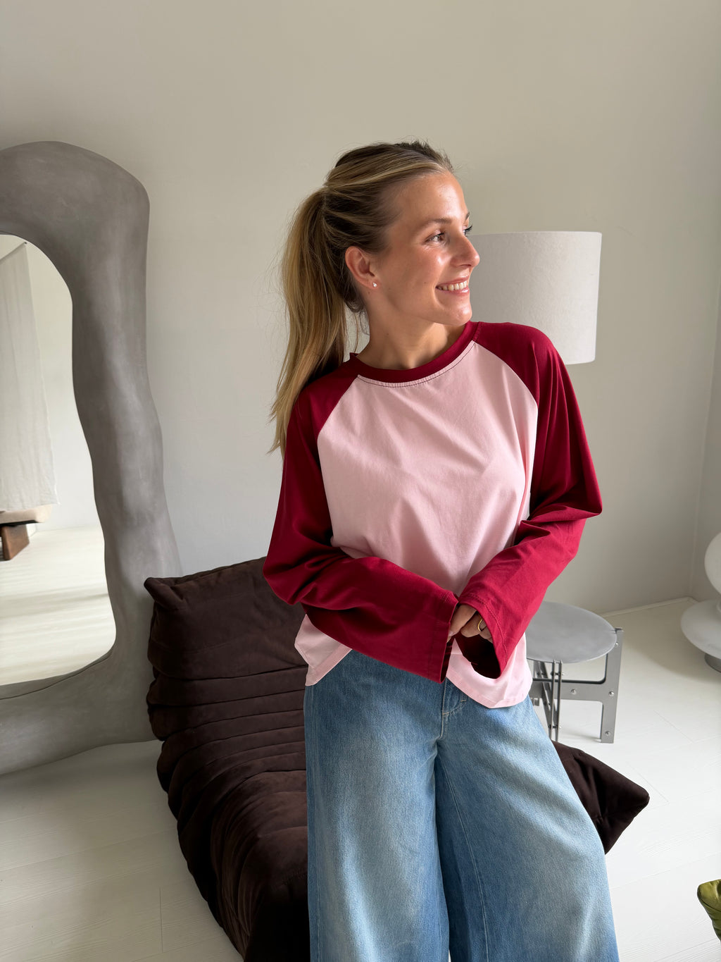 Ellie Tee Burgundy