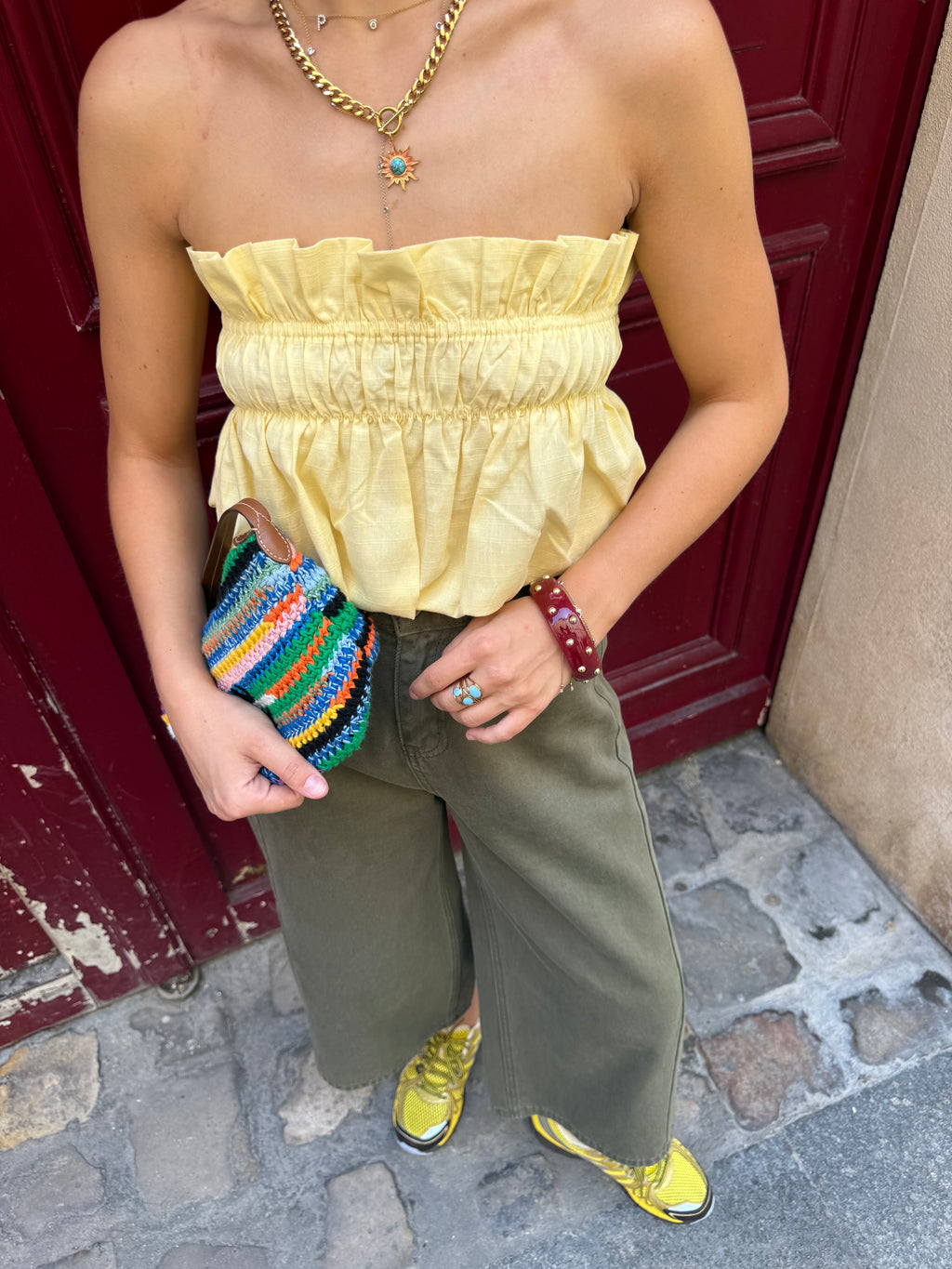 Bustier Top Yellow