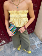 Bustier Top Yellow