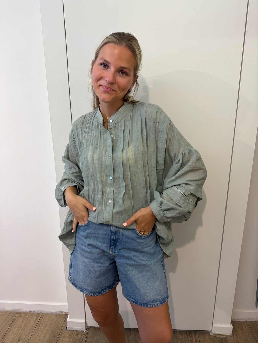 Oversized Blouse Mint Green