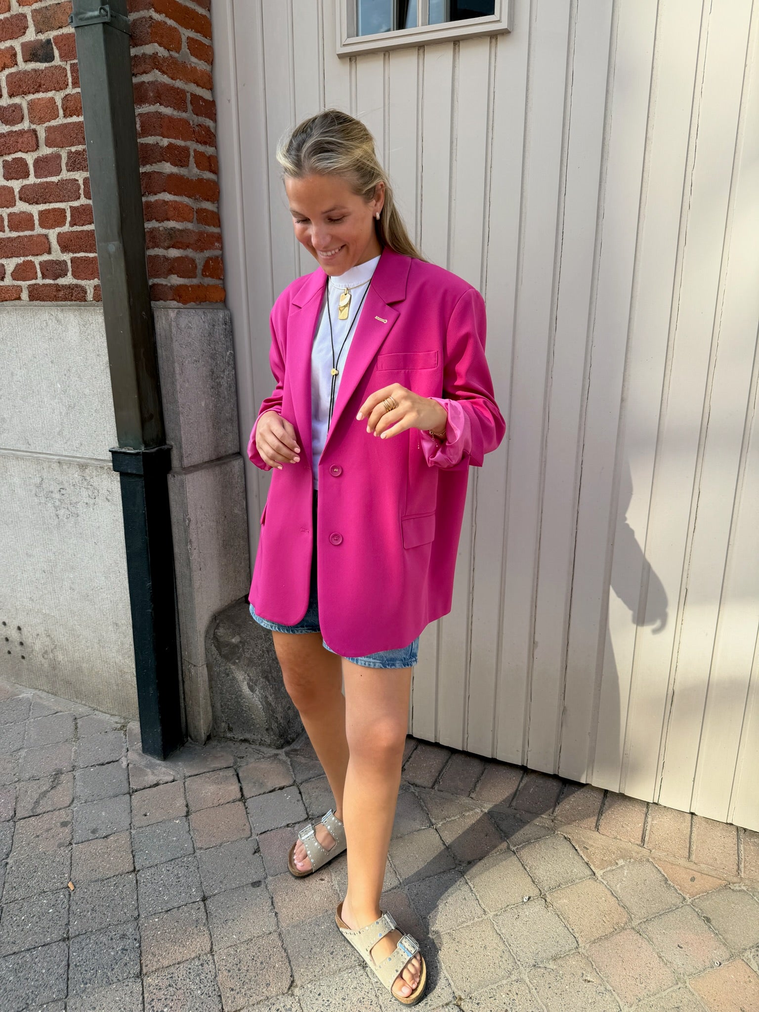 Oversized Blazer Fushia