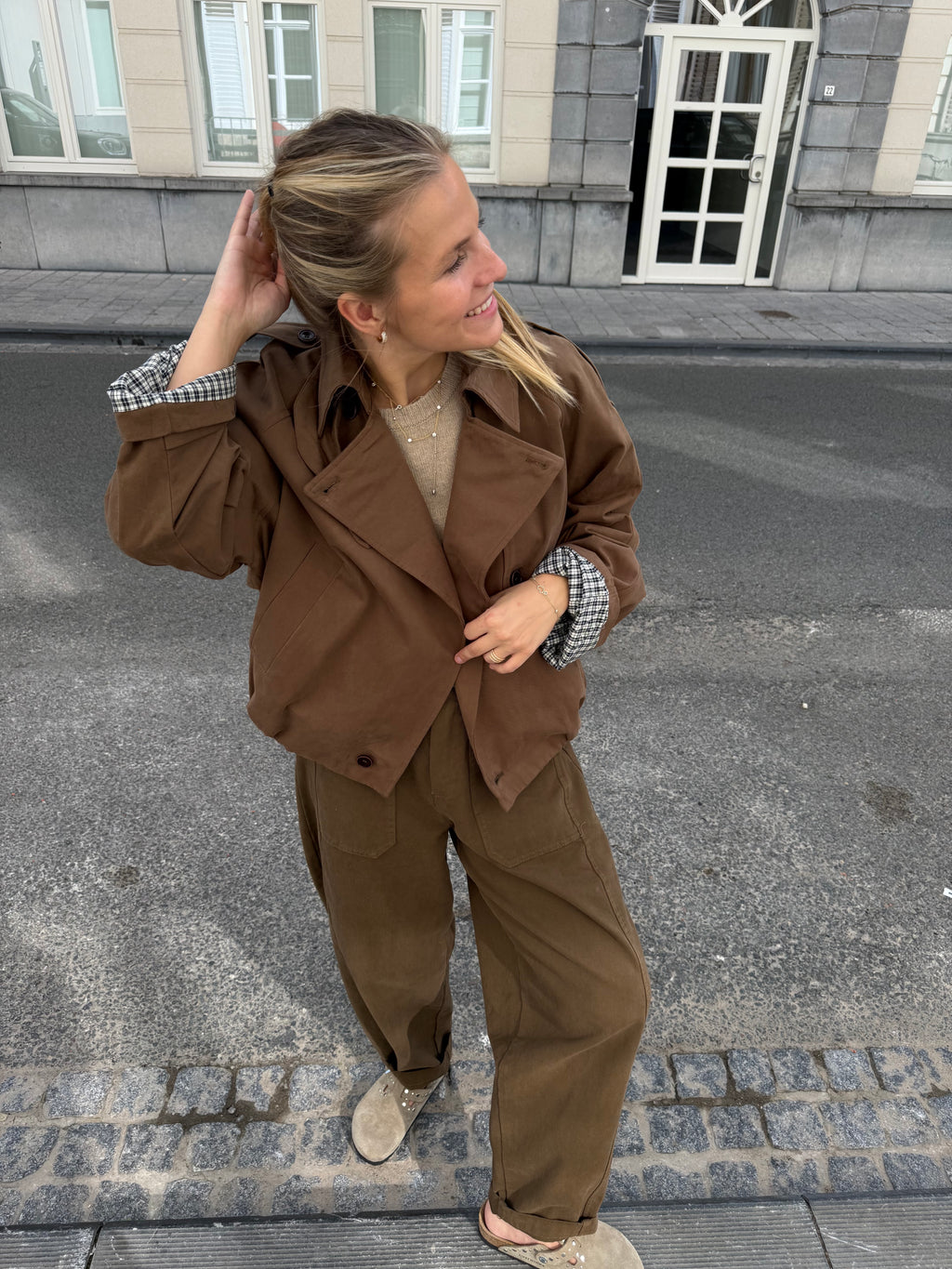 Ines Vest Camel