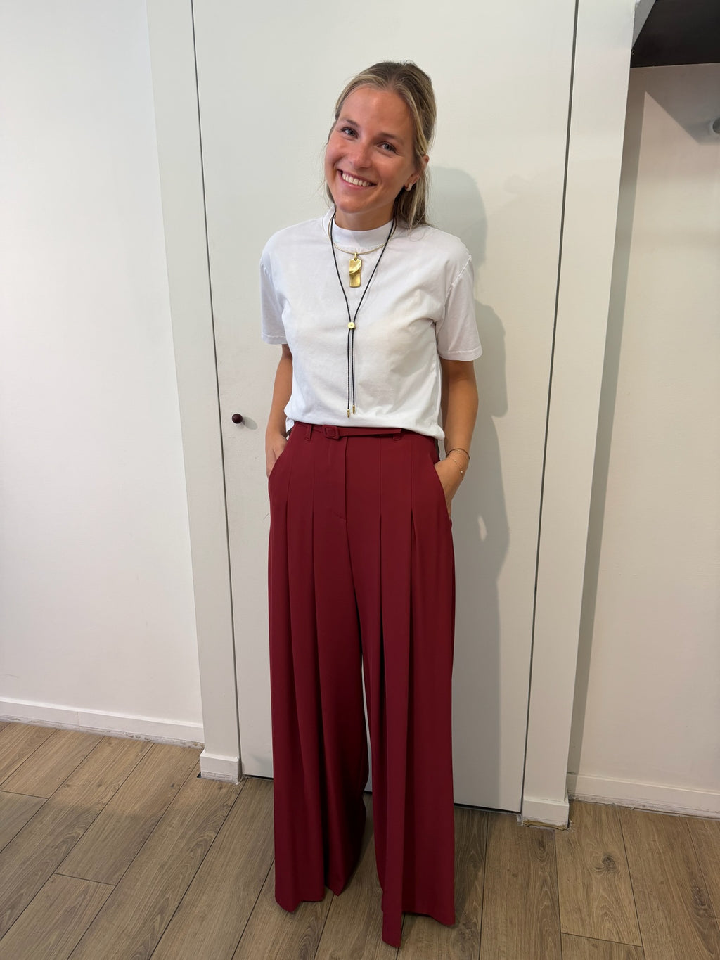 Eleonore Pants Burgundy