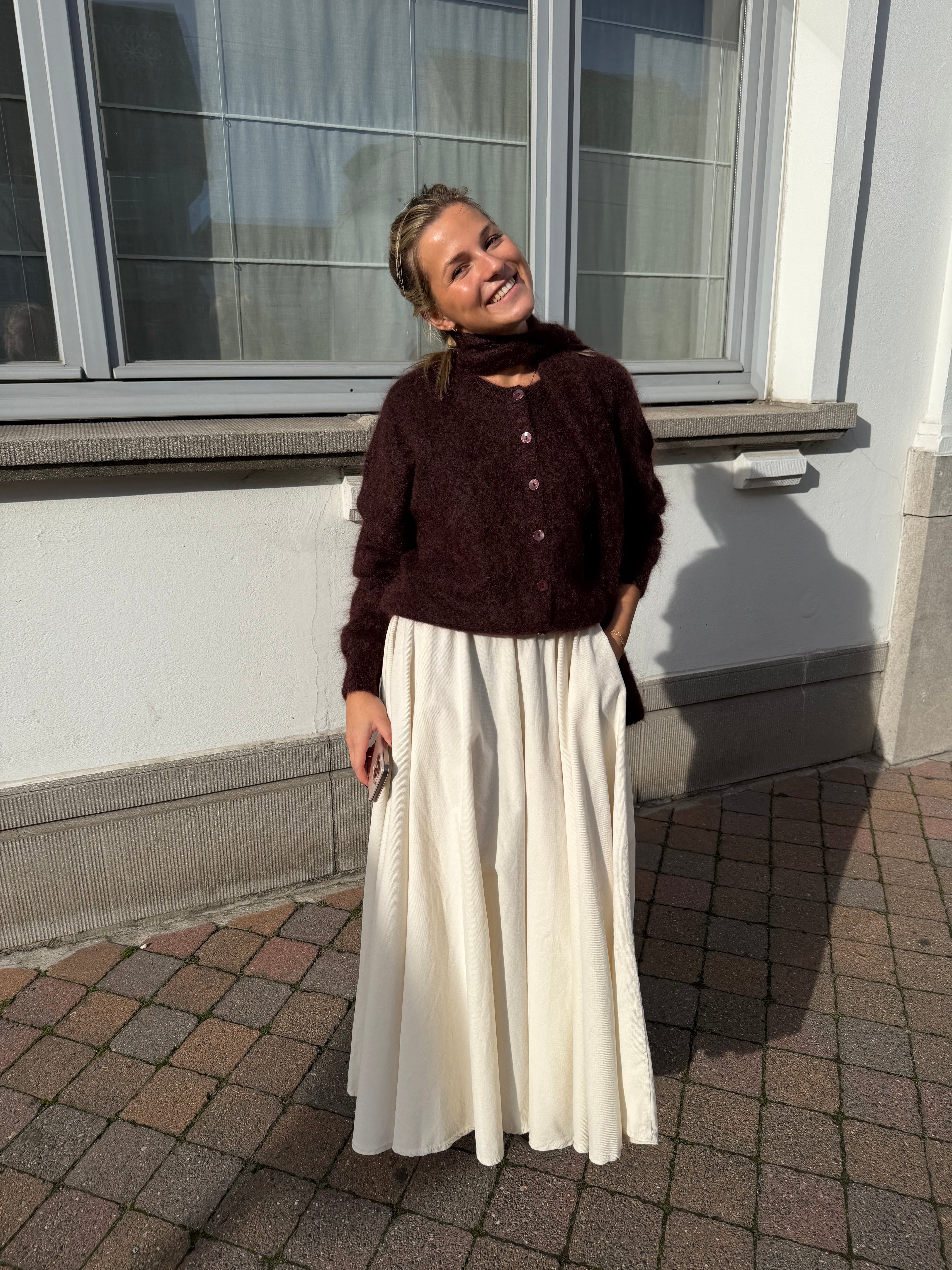 Marie Claire Gilet Chocolate