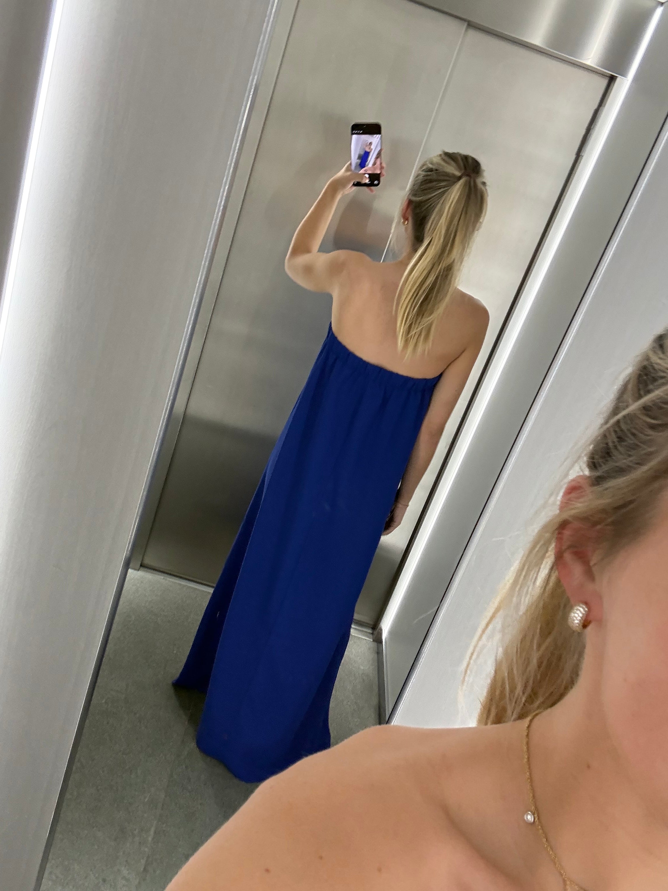 Anna Bustier Cobalt