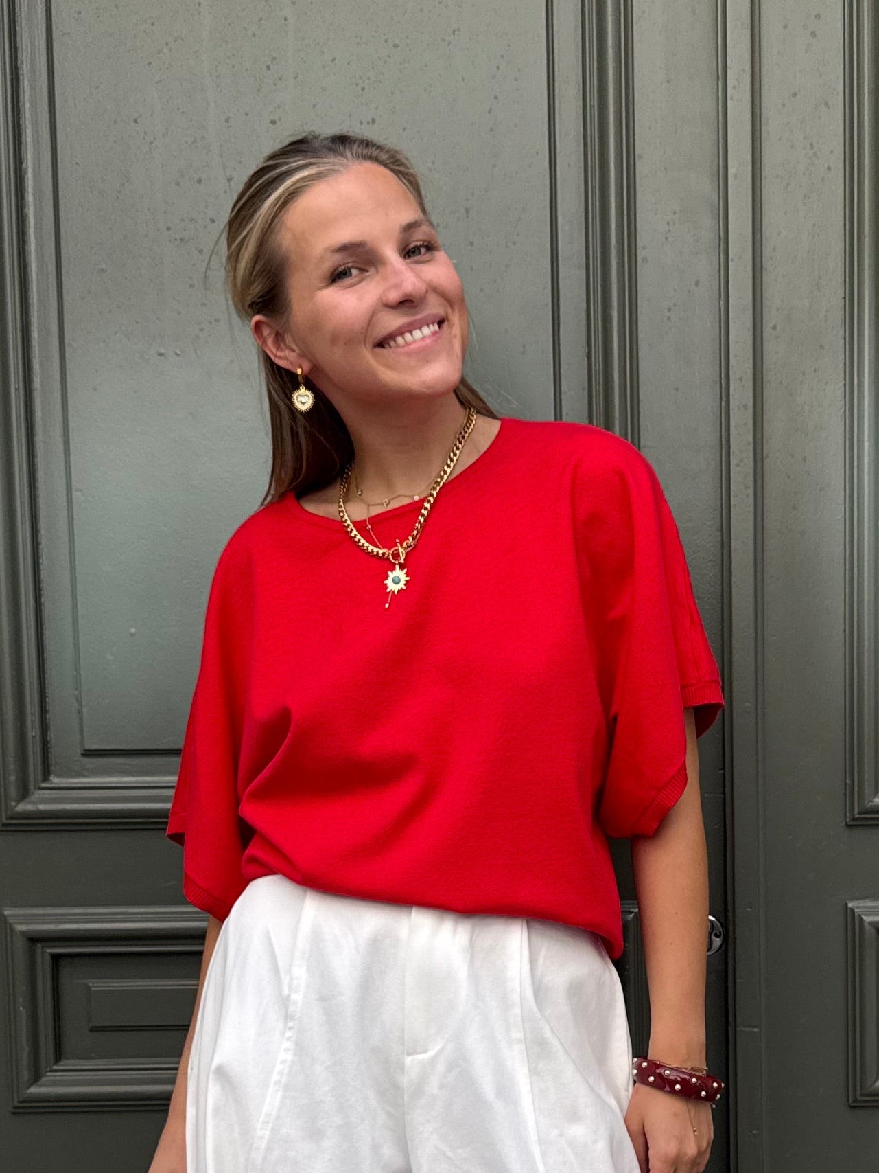 Soléne Knit Red