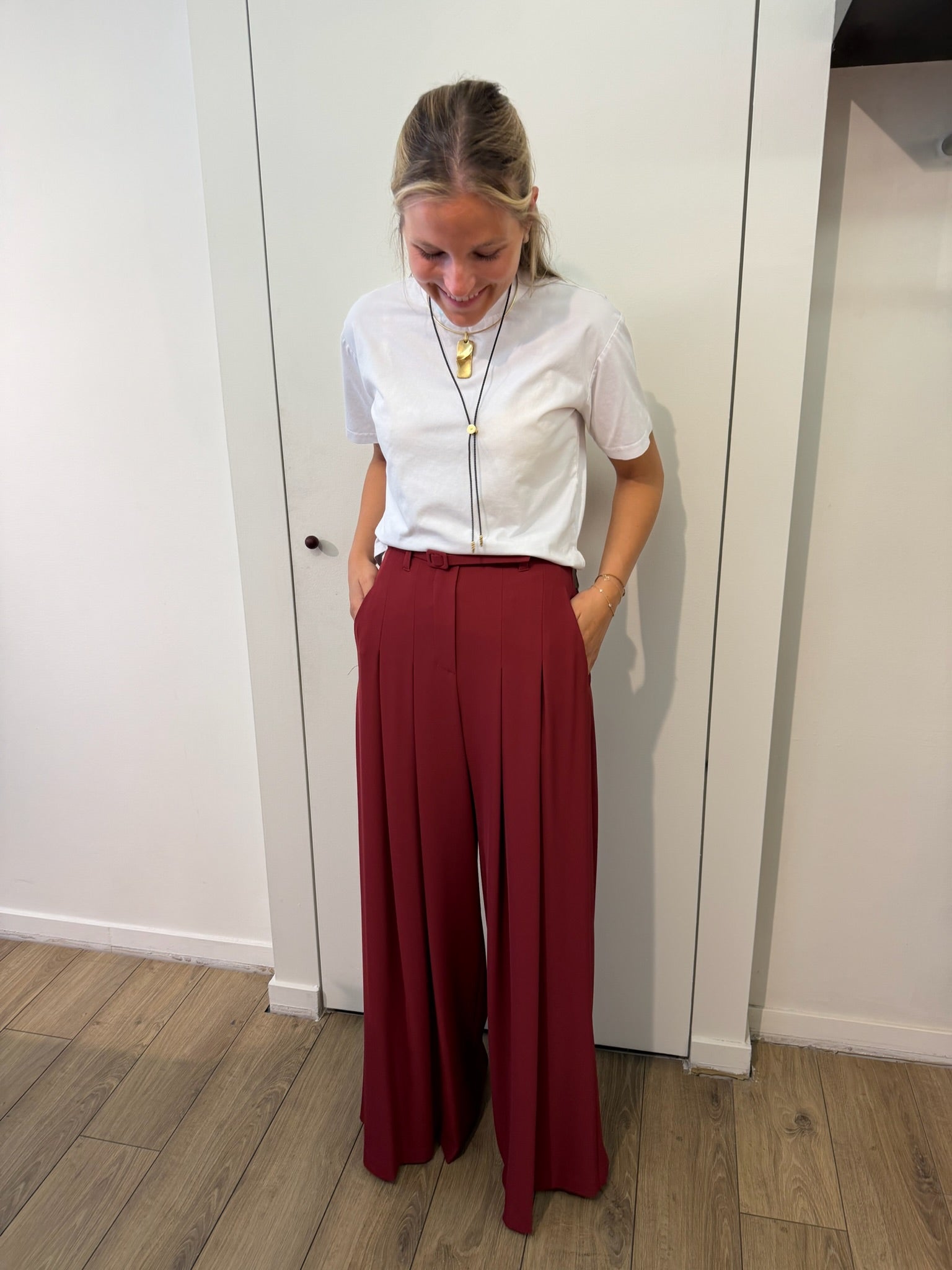Eleonore Pants Burgundy