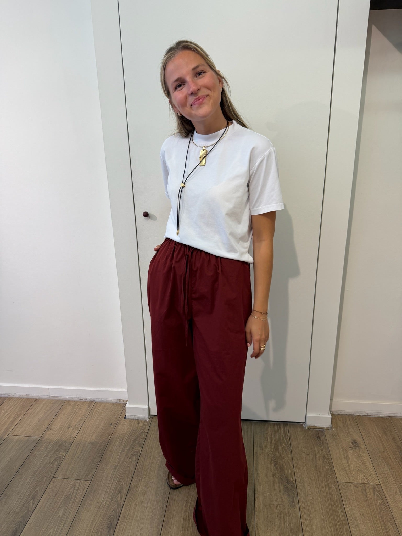 Marie Pants Burgundy