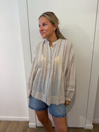 Blouse Beige Oversized